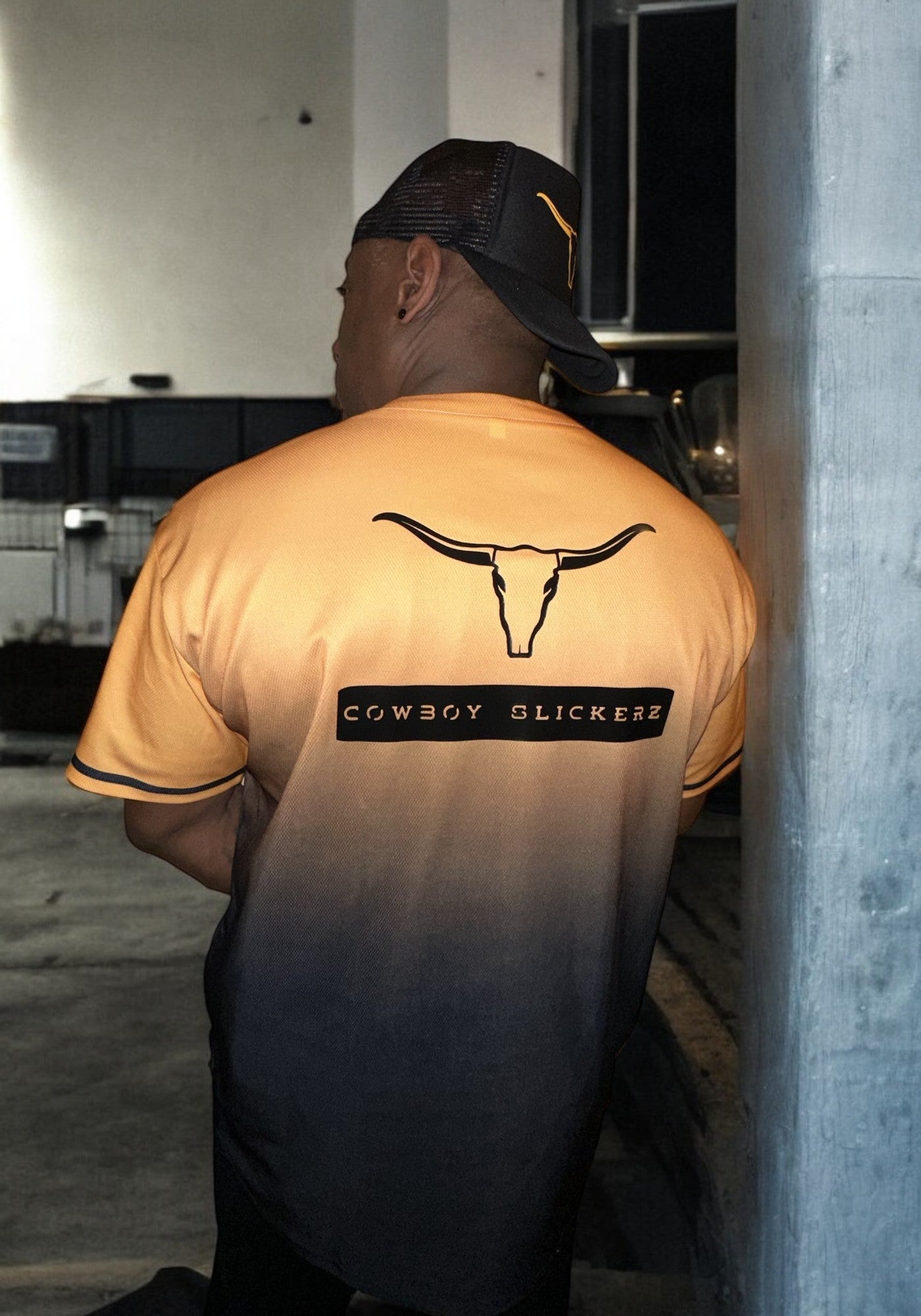 Unisex Short Sleeves Jersey - Black print