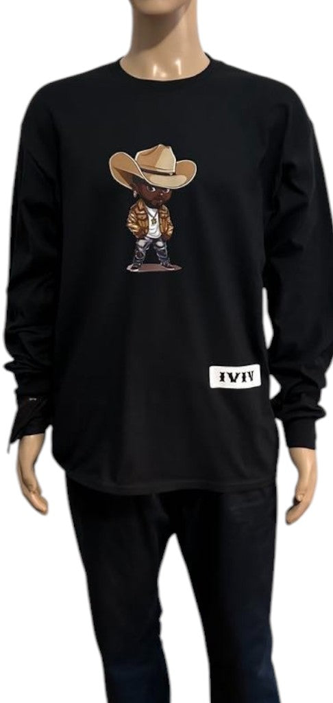 Toon - Beige coat and a hat Print Shirt