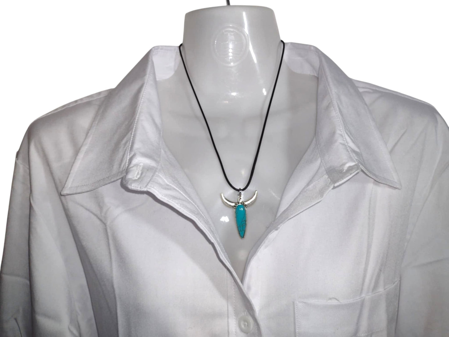 Turquoise Necklace - Elongated Shape