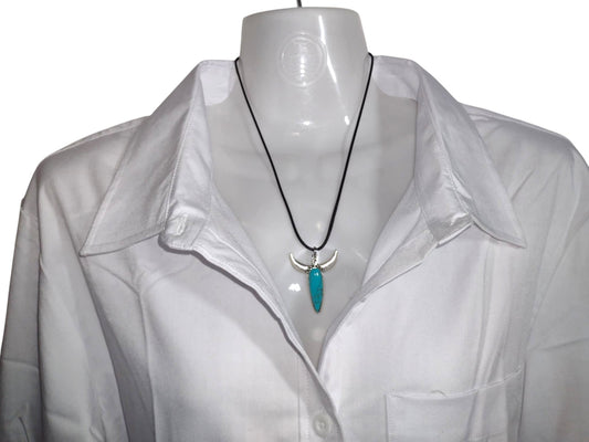 Turquoise Necklace - Elongated Shape