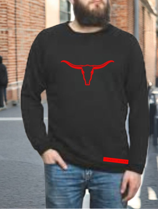 Unisex Long Sleeves Black Shirt - Assorted Colors