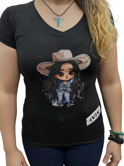 Toon - Earrings and a hat Print Shirt